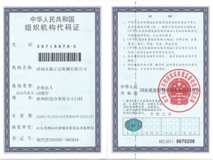 Organization code certificate 